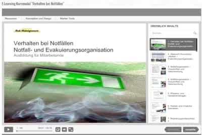 E-Learning für Evakuierung und weitere Sicherheitsthemen E-Learning für Evakuierung und weitere Sicherheitsthemen